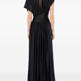 Abito con arricciature in nero Rabanne - donna 