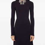 Abito lungo con schiena scoperta in nero Rabanne - donna 
