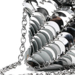 Borsa a spalla Paco night in argento  Rabanne - donna 