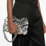 Borsa a spalla Paco night in argento  Rabanne - donna 