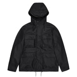 Giacca con cappuccio in nero Rains - unisex 