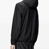 Giacca con cappuccio in nero Rains - unisex 