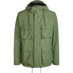 Giacca con cappuccio in verde Rains - unisex 