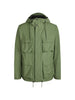 Giacca con cappuccio in verde Rains - unisex