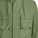 Giacca con cappuccio in verde Rains - unisex 