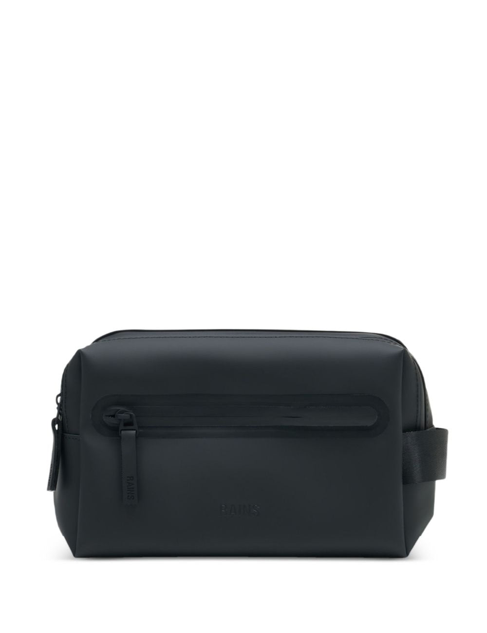 Trousse da bagno W3 con zip in nero Rains - unisex 
