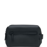 Trousse da bagno W3 con zip in nero Rains - unisex 