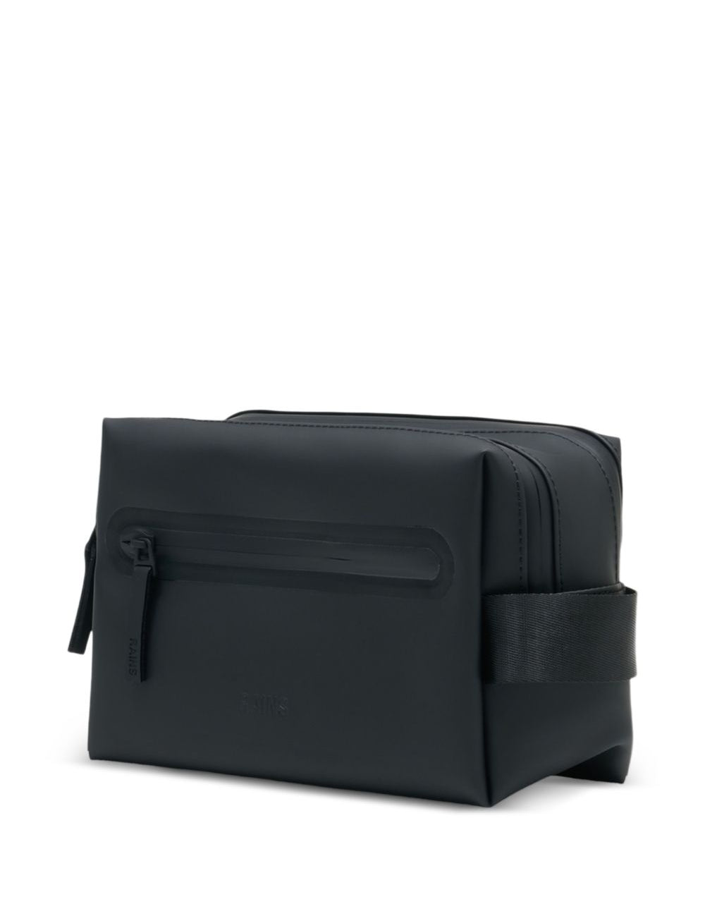 Trousse da bagno W3 con zip in nero Rains - unisex 