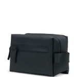 Trousse da bagno W3 con zip in nero Rains - unisex 
