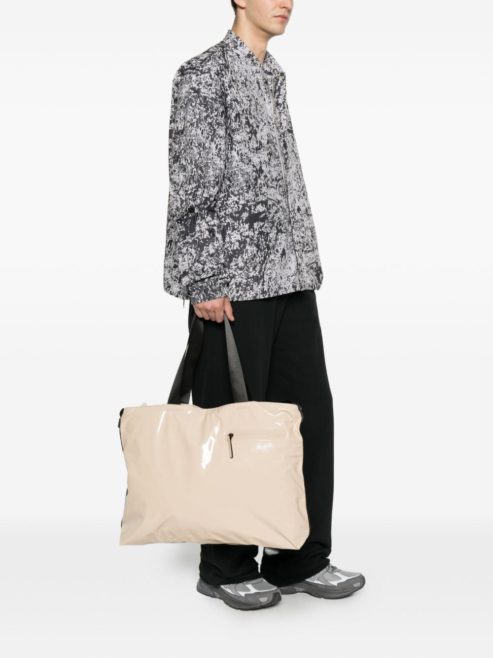 Borsa tote DASH MESSENGER in beige Rains - unisex 