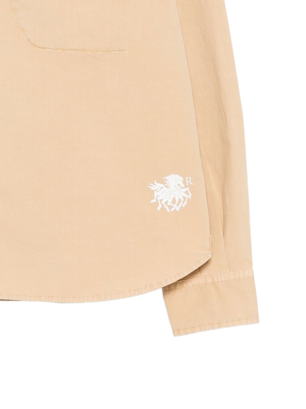 Camicia con taschino in beige Ranra - uomo 