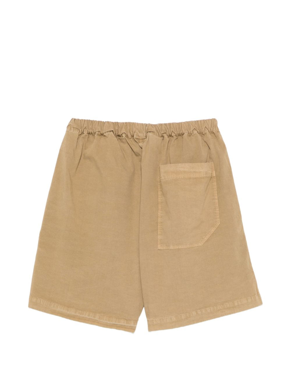Pantaloncini con logo stampato in marrone Ranra - uomo 
