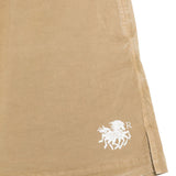 Pantaloncini con logo stampato in marrone Ranra - uomo 