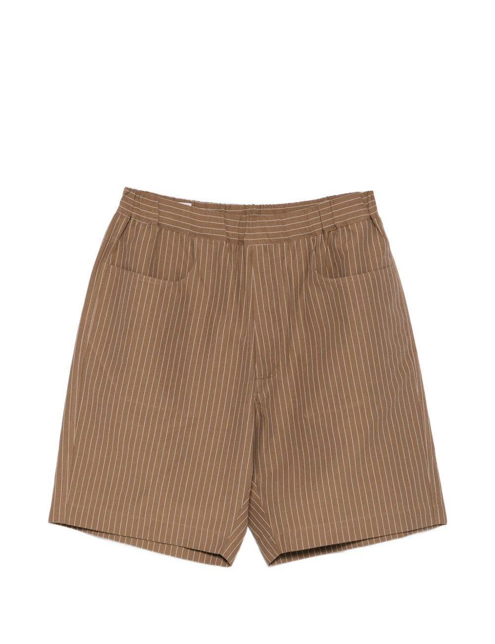 Pantaloncini a righe con tasca in marrone Ranra - uomo 