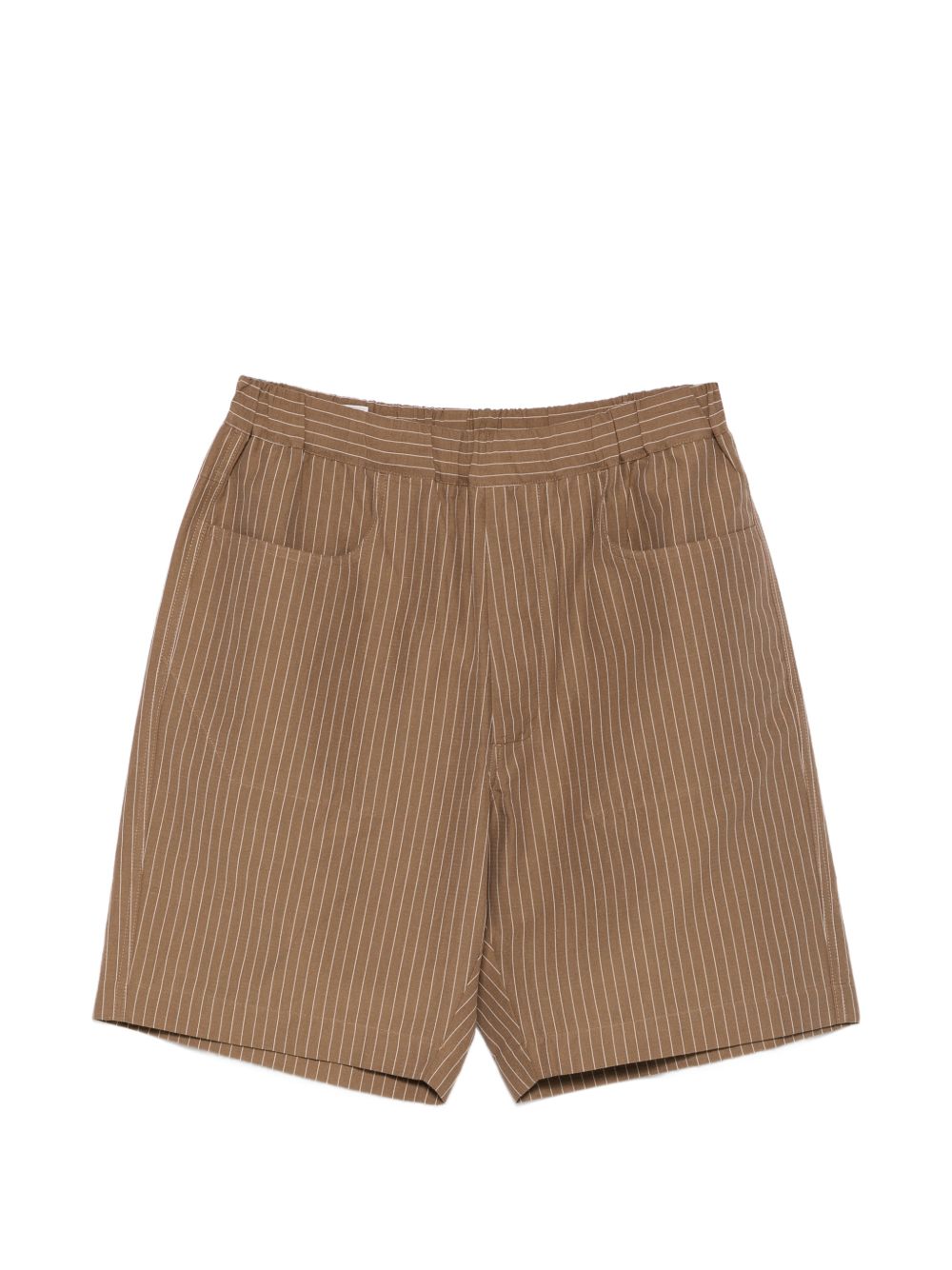 Pantaloncini a righe con tasca in marrone Ranra - uomo 