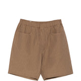 Pantaloncini a righe con tasca in marrone Ranra - uomo 