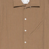 Camicia a righe in marrone Ranra - uomo 