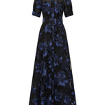 Abito Alexandra lungo a fiori in blu Rebecca vallance - donna 
