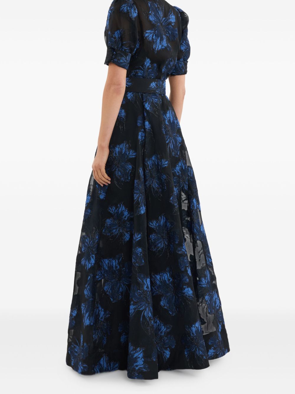 Abito Alexandra lungo a fiori in blu Rebecca vallance - donna 