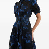 Abito Alexandra lungo a fiori in blu Rebecca vallance - donna 