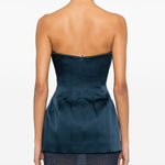 Top a corsetto elivera in blu Rebecca vallance - donna 