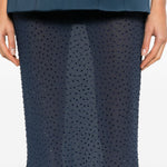 Gonna maxi con cristalli in blu Rebecca vallance - donna 