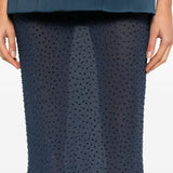 Gonna maxi con cristalli in blu Rebecca vallance - donna 