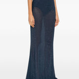 Gonna maxi con cristalli in blu Rebecca vallance - donna 