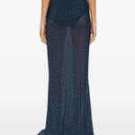 Gonna maxi con cristalli in blu Rebecca vallance - donna 