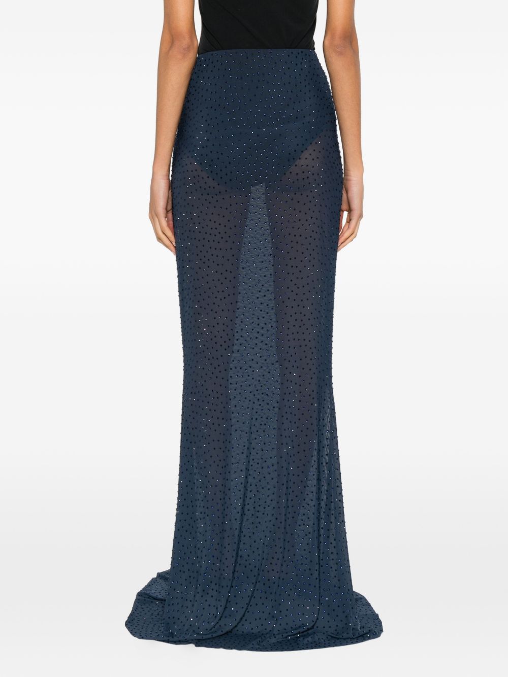 Gonna maxi con cristalli in blu Rebecca vallance - donna 