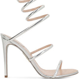 Sandali Cleo in argento Rene caovilla - donna 