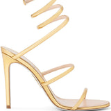 Sandali Cleo in oro Rene caovilla - donna 