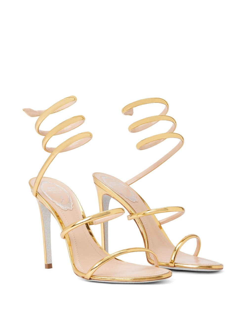 Sandali Cleo in oro Rene caovilla - donna 