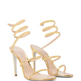 Sandali Cleo in oro Rene caovilla - donna 