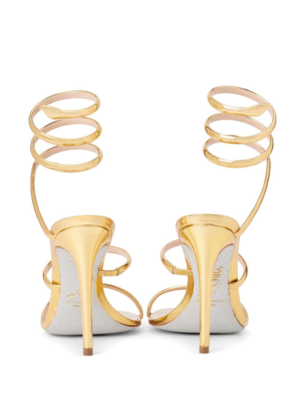 Sandali Cleo in oro Rene caovilla - donna 