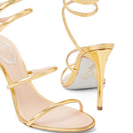 Sandali Cleo in oro Rene caovilla - donna 