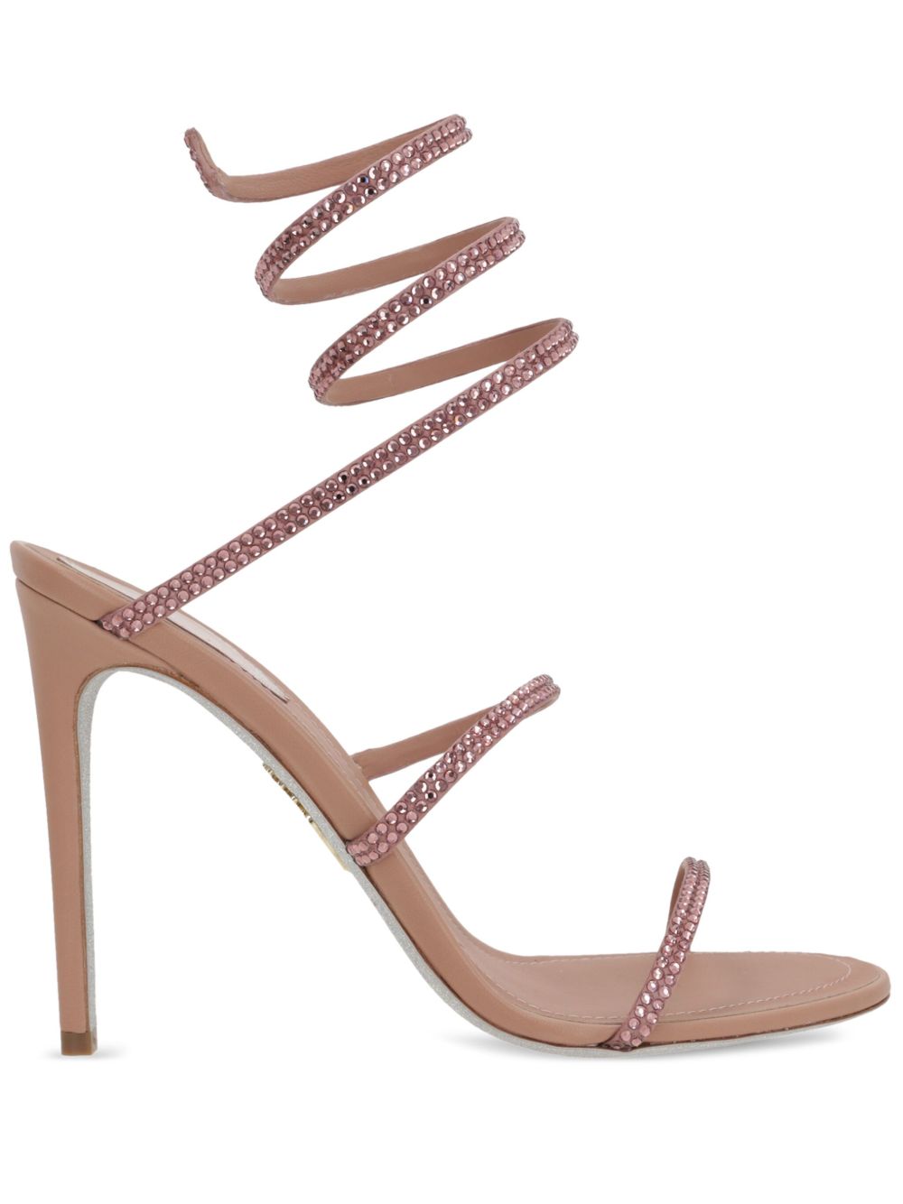 Sandali cleo con cristalli in rosa Rene caovilla - donna 