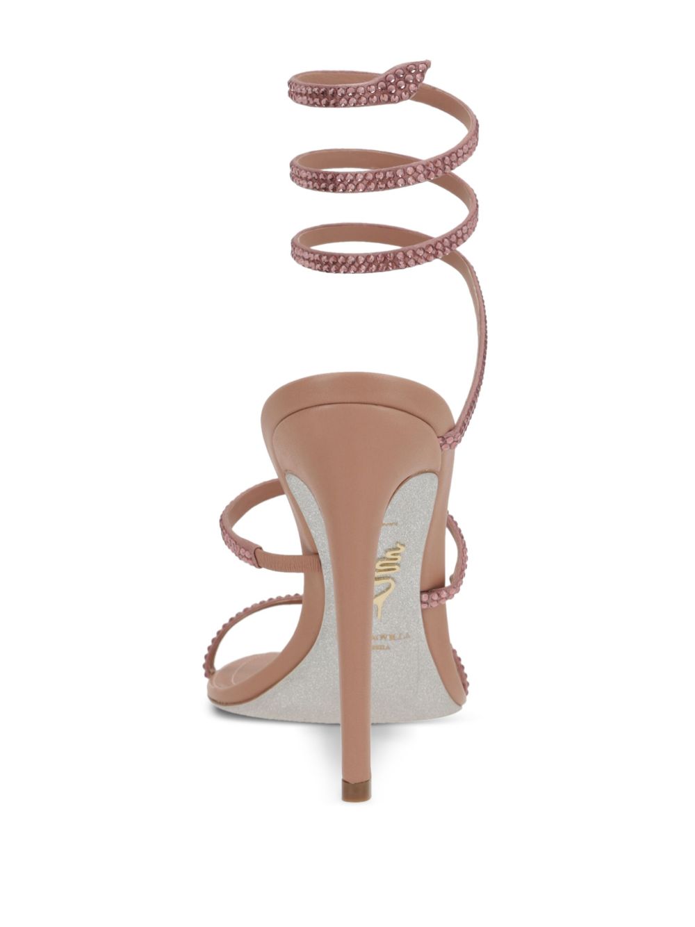Sandali cleo con cristalli in rosa Rene caovilla - donna 