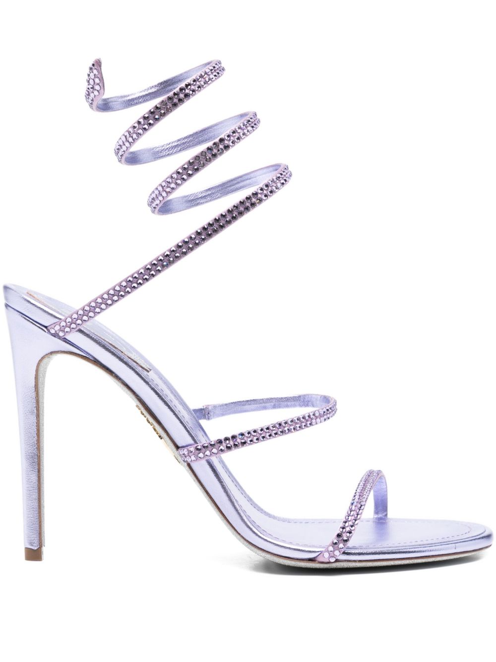Sandali cleo con cristalli in lilla Rene caovilla - donna 