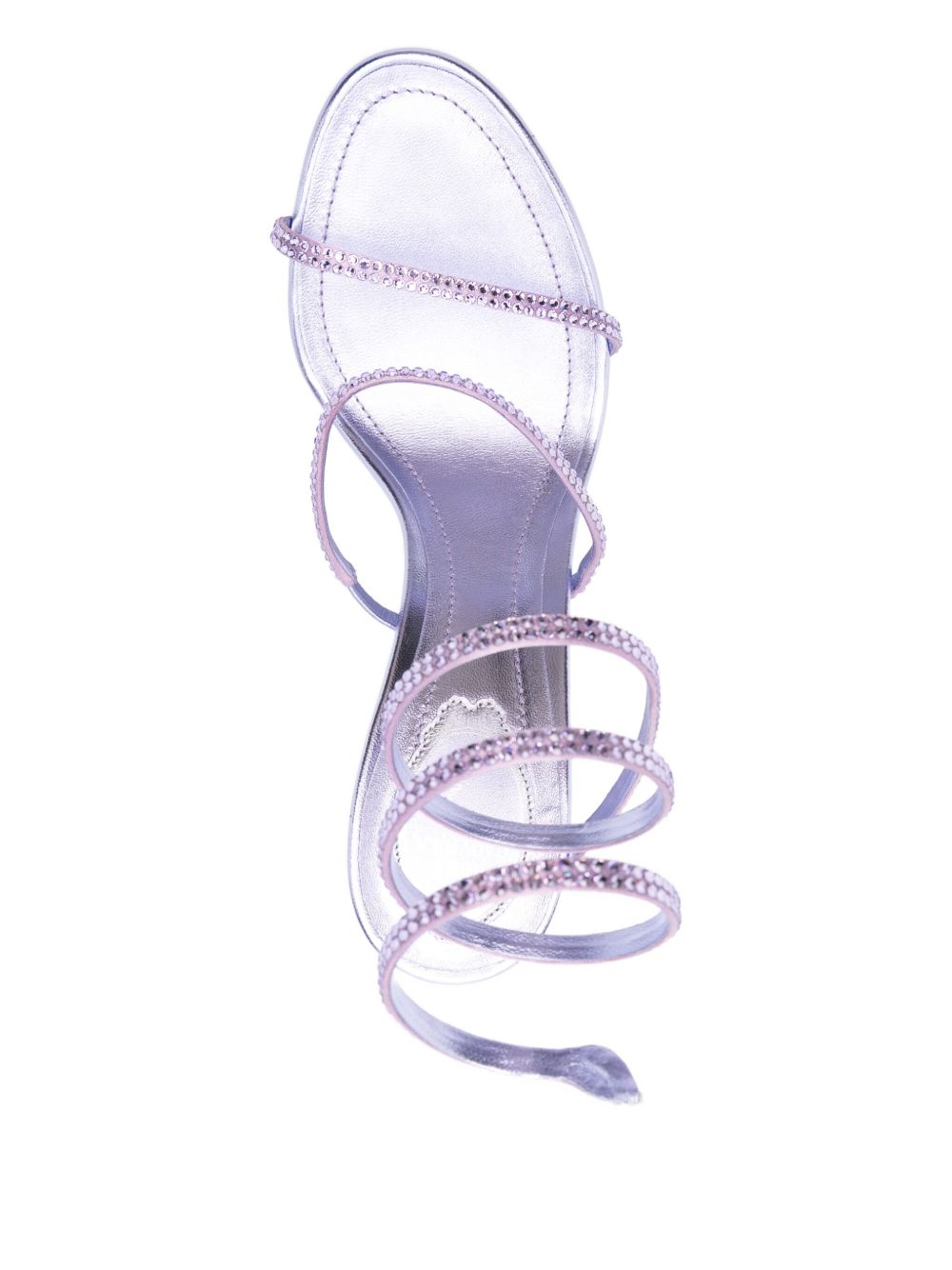 Sandali cleo con cristalli in lilla Rene caovilla - donna 