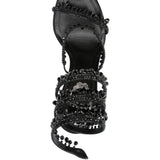 Sandali chandelier in nero Rene caovilla - donna 
