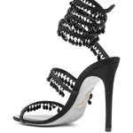 Sandali chandelier in nero Rene caovilla - donna 