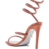 Sandali Cleo in rosso ruggine Rene caovilla - donna 