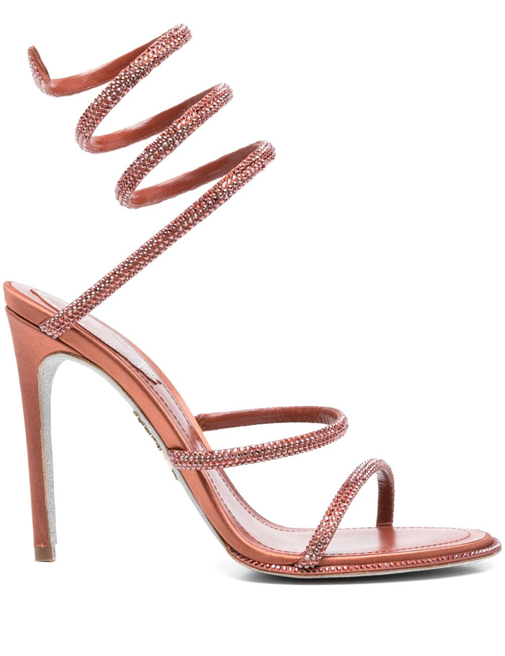 Sandali Cleo in rosso ruggine Rene caovilla - donna 