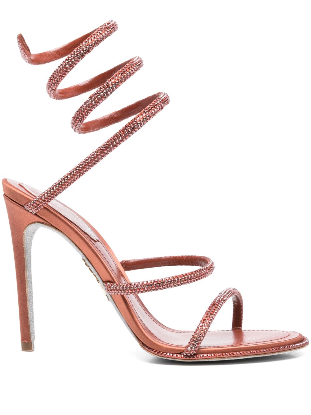 Sandali Cleo in rosso ruggine Rene caovilla - donna 