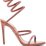 Sandali Cleo in rosso ruggine Rene caovilla - donna 