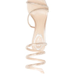 Sandali con tacco decorato in beige Rene caovilla - donna 