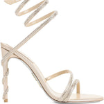 Sandali cleo con cristalli in beige Rene caovilla - donna 