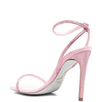 Sandali con cristalli in rosa Rene caovilla - donna 
