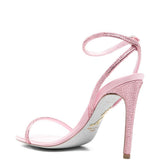 Sandali con cristalli in rosa Rene caovilla - donna 